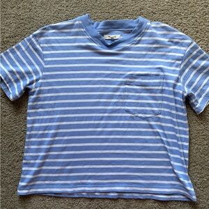 Madewell Striped Crop Tee